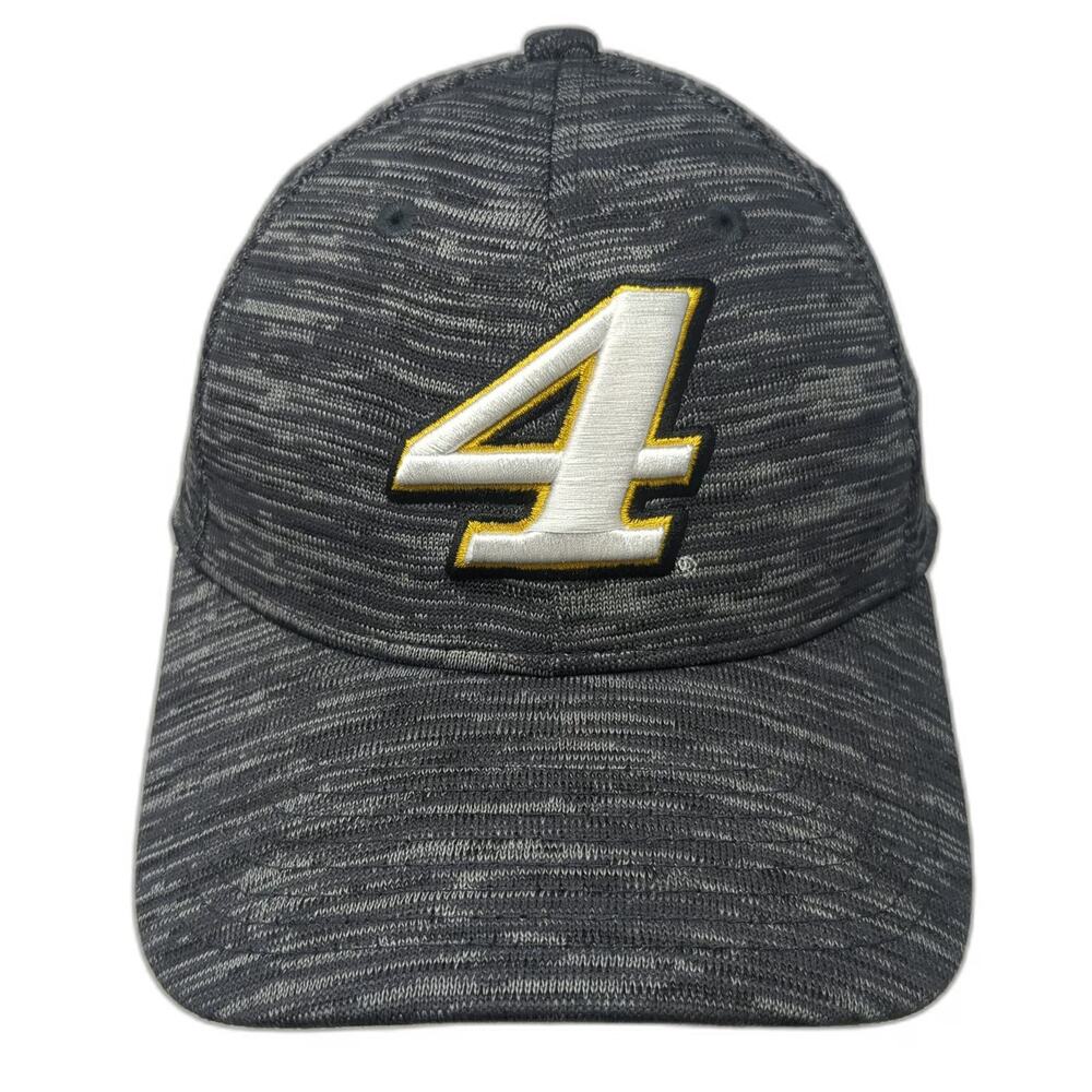 New Era Snapback Hat Gray OSFM Kevin Harvick NASCAR 4 Heathered 9FORTY Racing